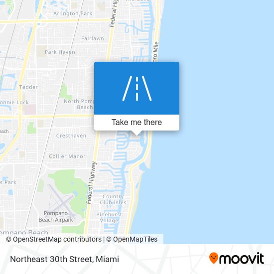 Northeast 30th Street map