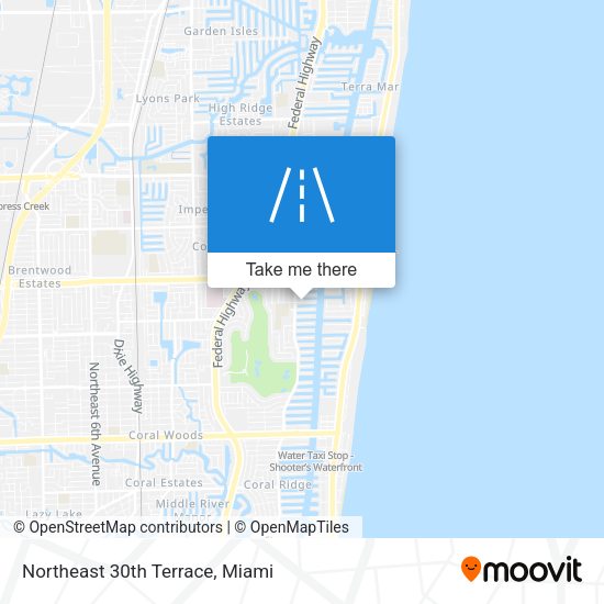 Northeast 30th Terrace map
