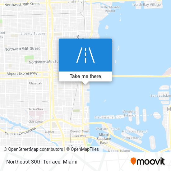Northeast 30th Terrace map