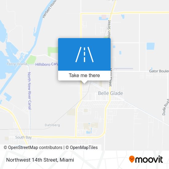 Northwest 14th Street map