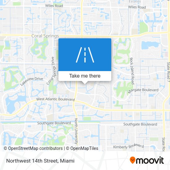 Northwest 14th Street map