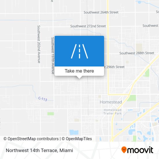 Mapa de Northwest 14th Terrace