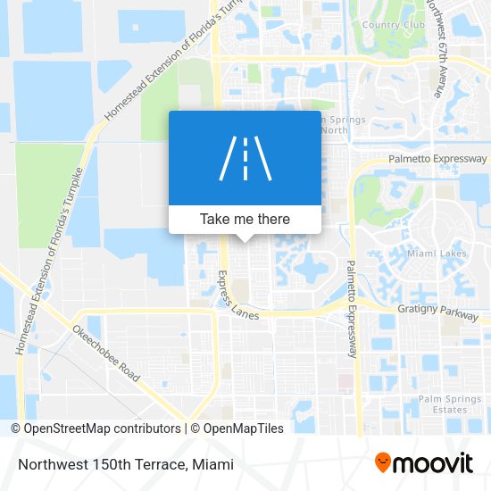 Mapa de Northwest 150th Terrace