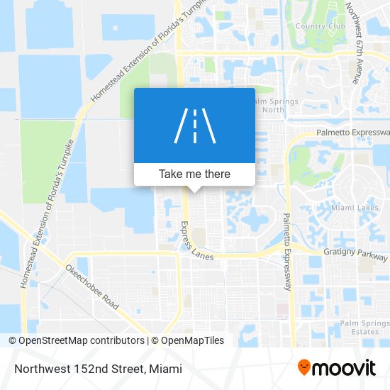 Northwest 152nd Street map