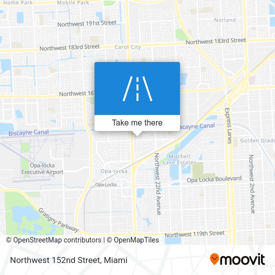 Northwest 152nd Street map