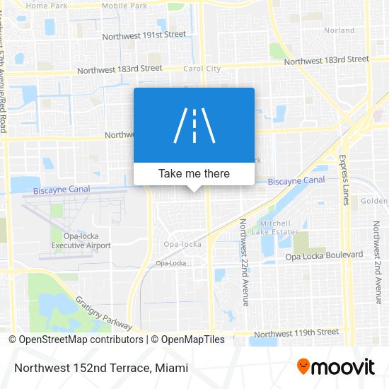 Mapa de Northwest 152nd Terrace