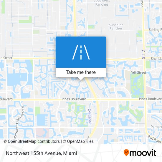 Northwest 155th Avenue map