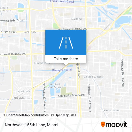 Northwest 155th Lane map