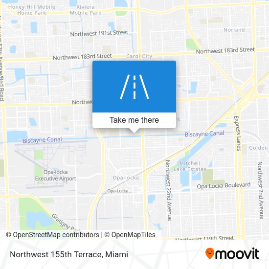 Mapa de Northwest 155th Terrace