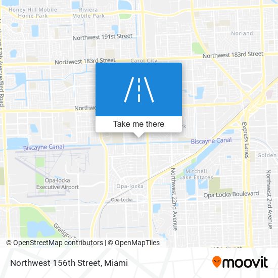 Northwest 156th Street map