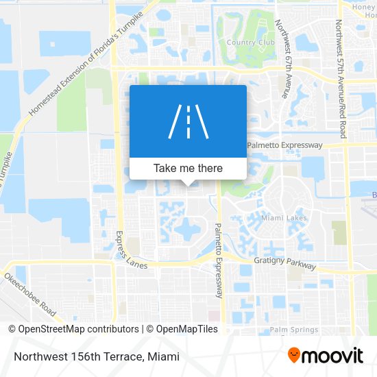 Northwest 156th Terrace map