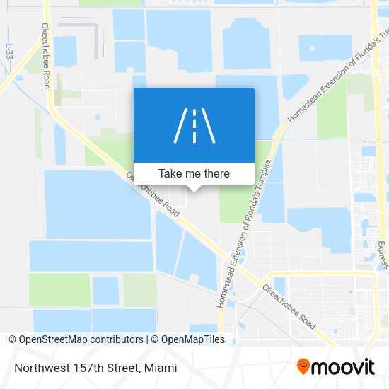Northwest 157th Street map