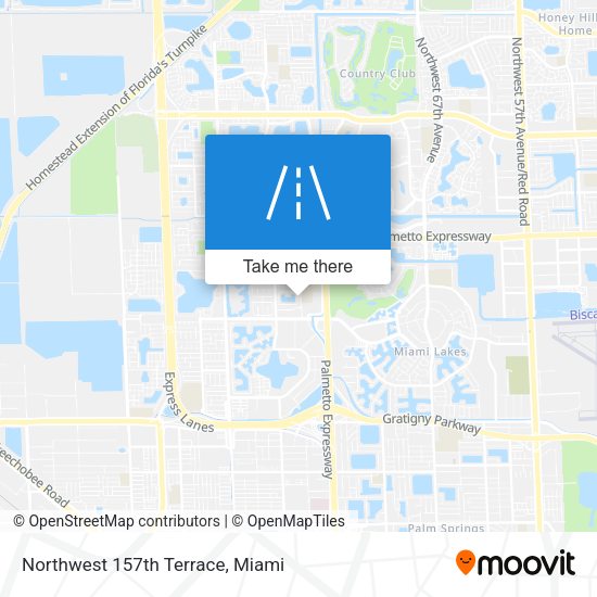 Mapa de Northwest 157th Terrace