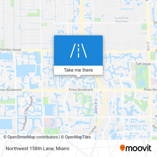 Northwest 158th Lane map