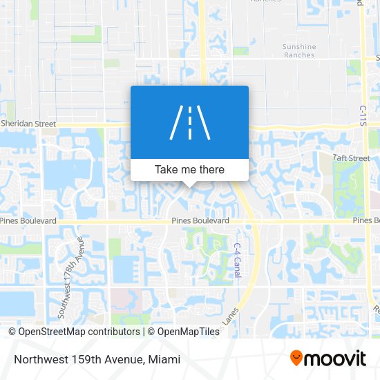 Mapa de Northwest 159th Avenue