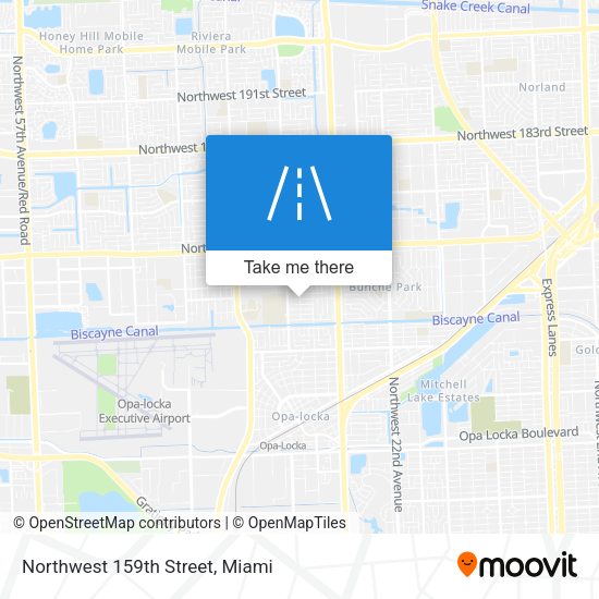 Northwest 159th Street map