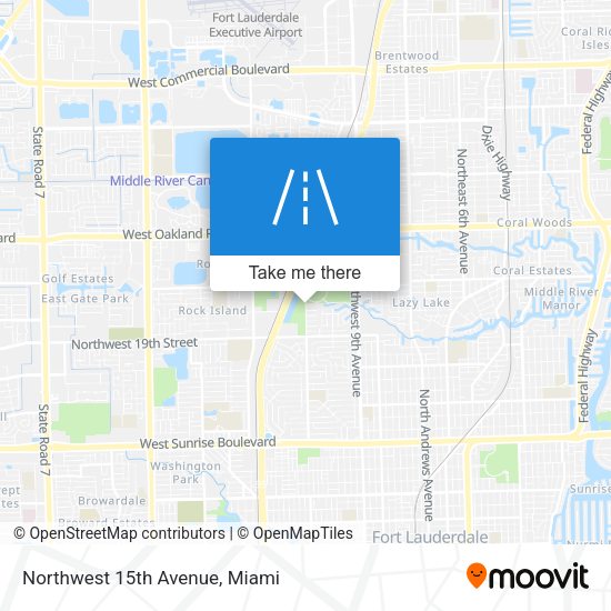 Northwest 15th Avenue map