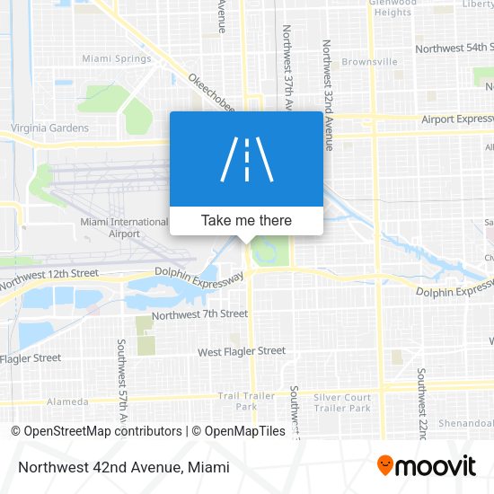 Northwest 42nd Avenue map