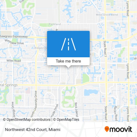 Mapa de Northwest 42nd Court