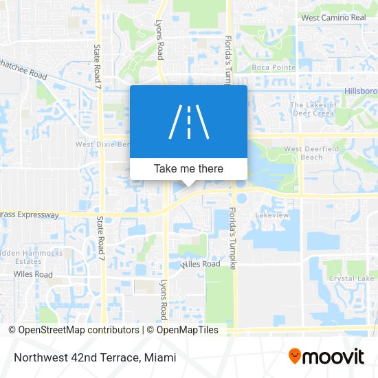 Northwest 42nd Terrace map