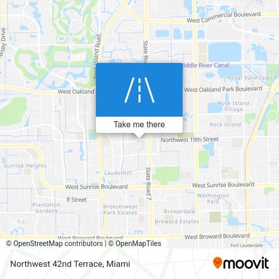 Northwest 42nd Terrace map