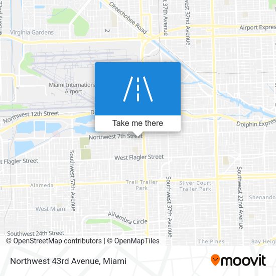 Mapa de Northwest 43rd Avenue