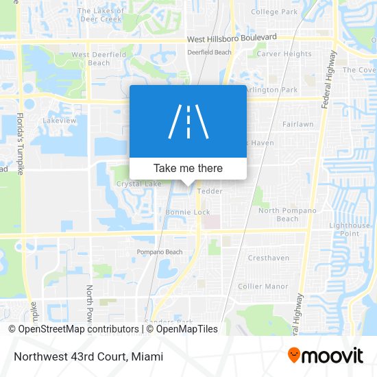Mapa de Northwest 43rd Court