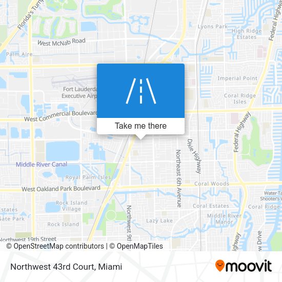 Mapa de Northwest 43rd Court