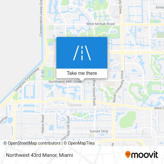 Mapa de Northwest 43rd Manor