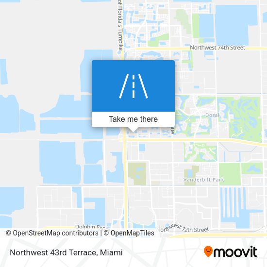 Mapa de Northwest 43rd Terrace