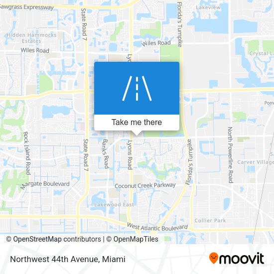 Northwest 44th Avenue map