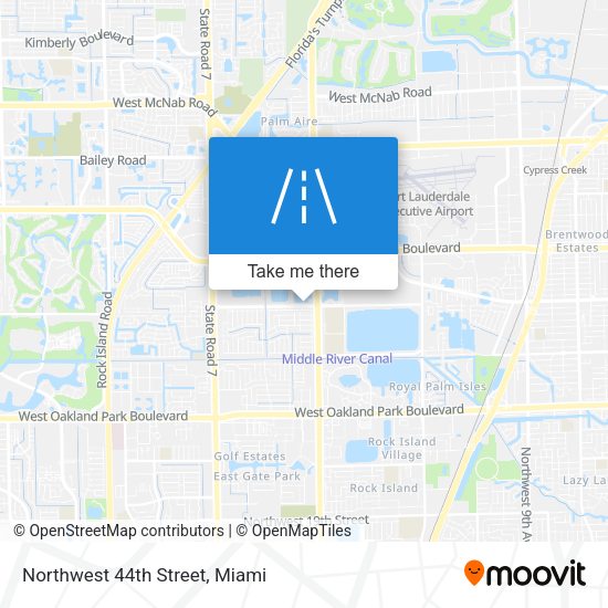 Northwest 44th Street map