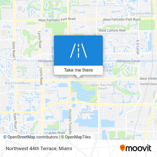 Northwest 44th Terrace map