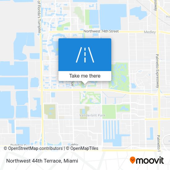 Mapa de Northwest 44th Terrace
