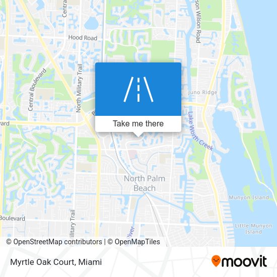 Mapa de Myrtle Oak Court