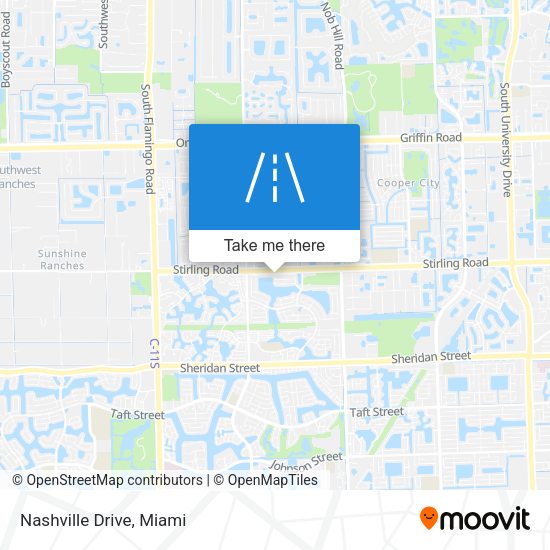 Mapa de Nashville Drive