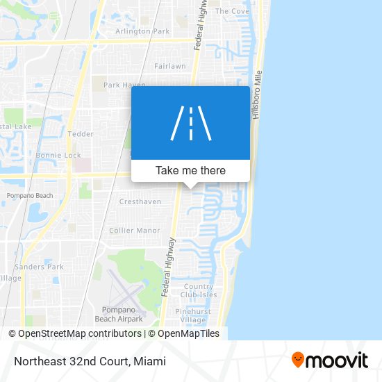 Northeast 32nd Court map