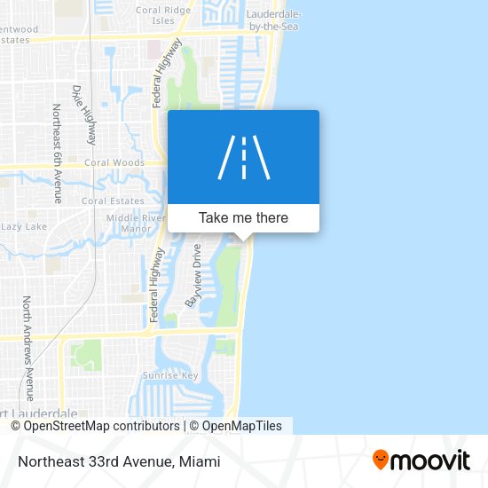 Northeast 33rd Avenue map