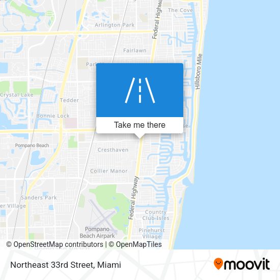 Northeast 33rd Street map