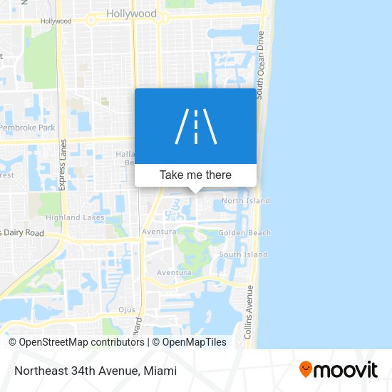 Mapa de Northeast 34th Avenue