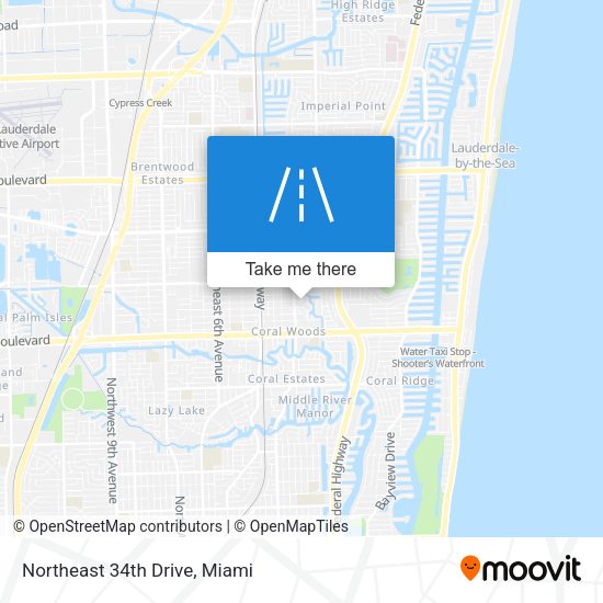 Mapa de Northeast 34th Drive