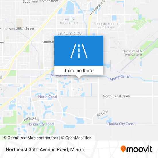 Mapa de Northeast 36th Avenue Road