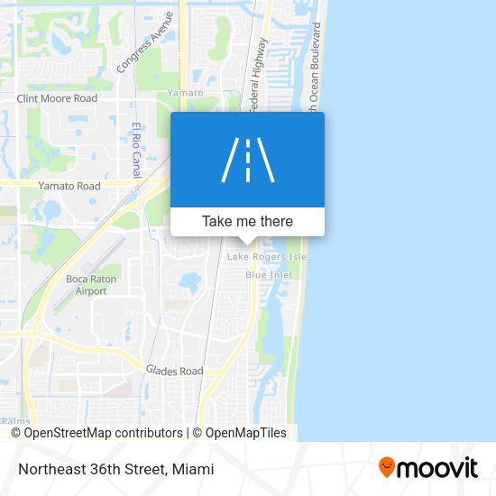 Mapa de Northeast 36th Street