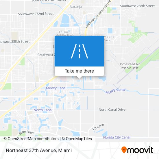 Northeast 37th Avenue map