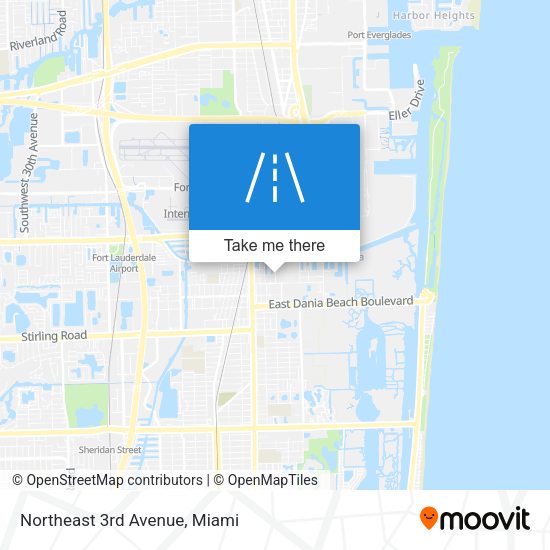Mapa de Northeast 3rd Avenue