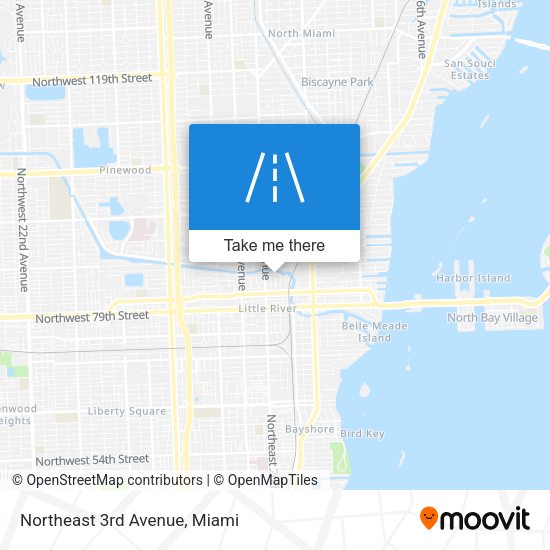 Mapa de Northeast 3rd Avenue