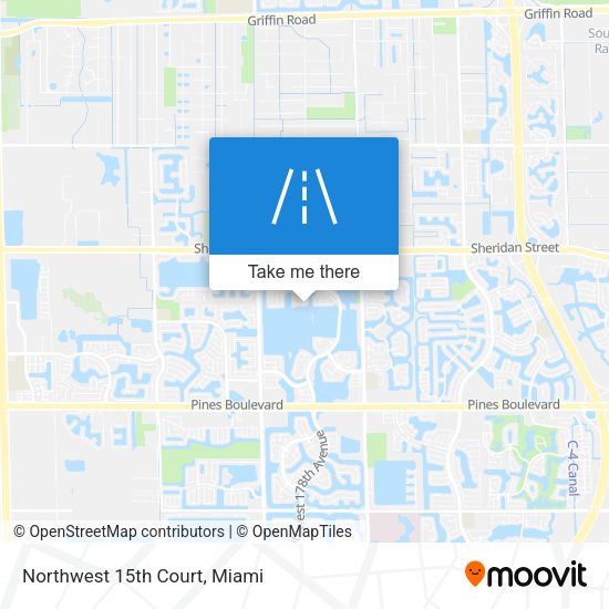 Northwest 15th Court map