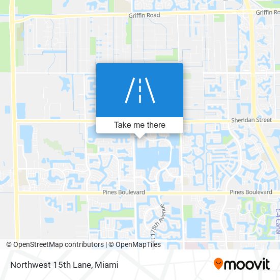 Northwest 15th Lane map