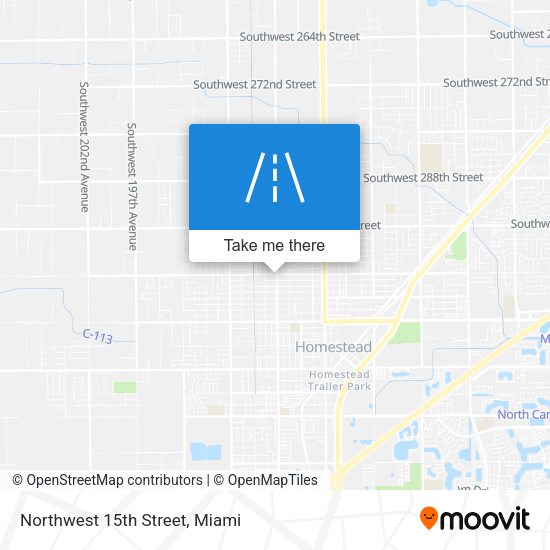 Northwest 15th Street map