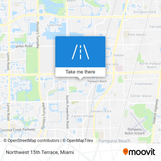 Mapa de Northwest 15th Terrace